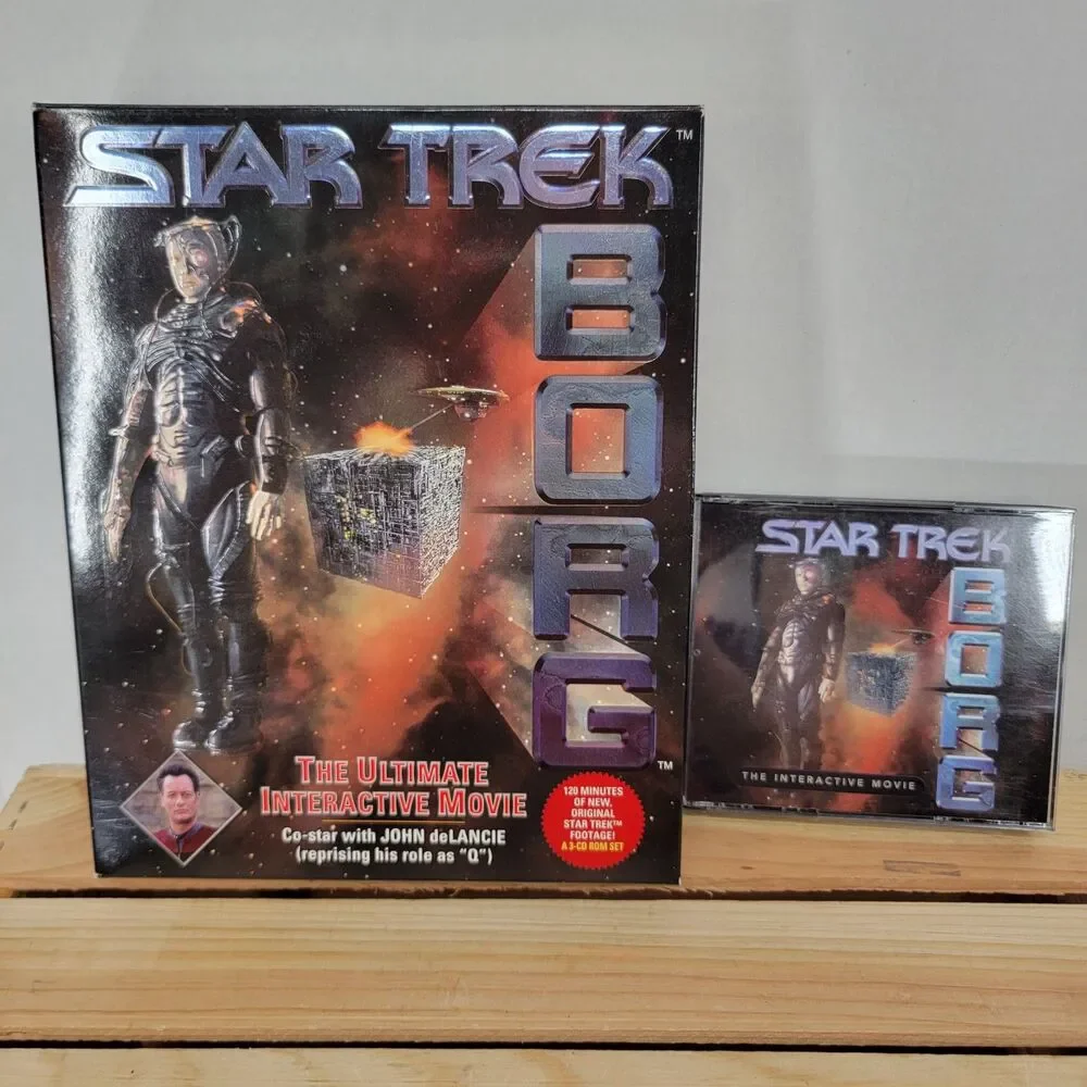 VINTAGE Star Trek Borg 1996 Interactive Movie w/ Box (no Manual)